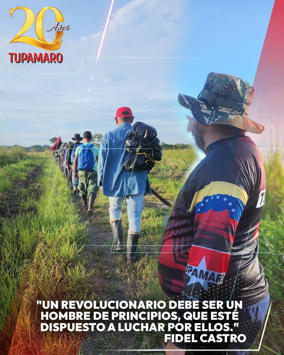 "Un revolucionario debe ser valiente, tenaz y comprometido con su pueblo. Debe estar dispuesto a luchar hasta el final por sus ideales y su misión".
Hugo Chávez

#20AniversarioTupamaro