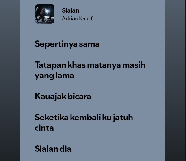 kdrama_menfess's tweet photo. •kdm ost part 1 sial by mahalini ✅ ost part 2 nya sialan by juicy luicy 🔥
nanti di s3 masih ada mereka gak yaa 😇

https://t.co/xhxERdsfrQ