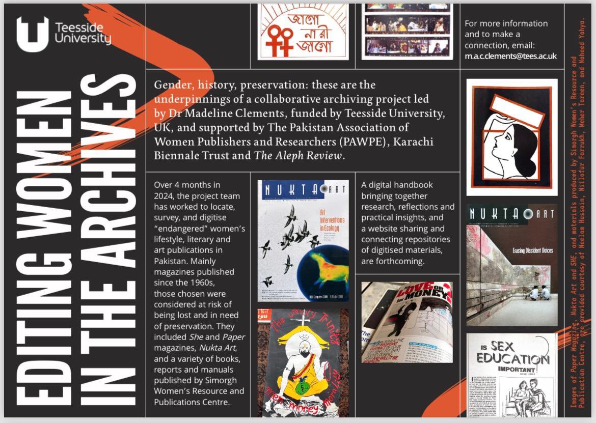 Excited our archiving event combining presentations on recent work documenting lit/art magazine publications, a creative workshop, and conversation with contemporary writers using archives, is taking place this weekend at Karachi Biennale. 2-5pm, Sun Nov 3, Sambara Art Gallery.
