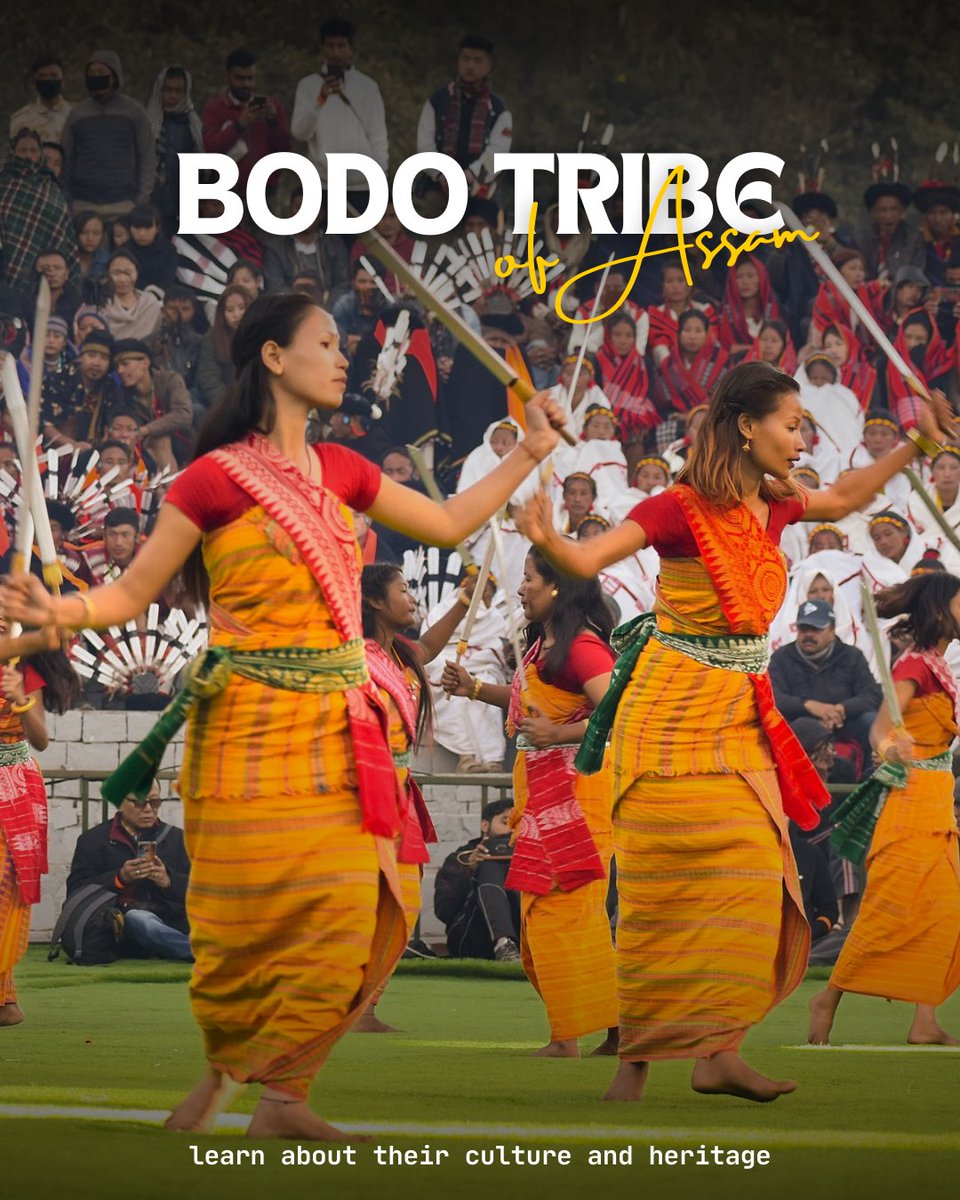 HumansOfNE's tweet photo. The Bodo tribe, known as Assam’s "sons of the soil," is an ethnic group with deep-rooted traditions. Living in the Brahmaputra Valley, they celebrate festivals like Bwisagu and honor nature through Bathouism. The Bodos play a vital role in Assam’s culture and agricultural culture https://t.co/jgrK1WhfHi