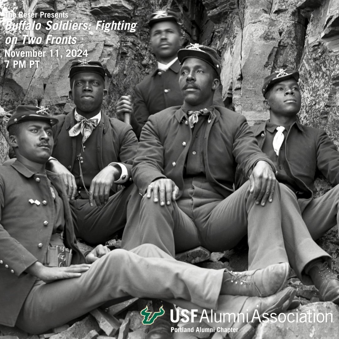 🎬 Buffalo Soldiers: Fighting on Two Fronts screening! Join us on Nov 11, 7 PM PT at The Reser Center in Beaverton, OR. The story of Black regiments who fought for the U.S. abroad &amp; for civil rights at home. Tickets provided by Suzanne Ward ‘86! Contact: smwardpdx@gmail.com