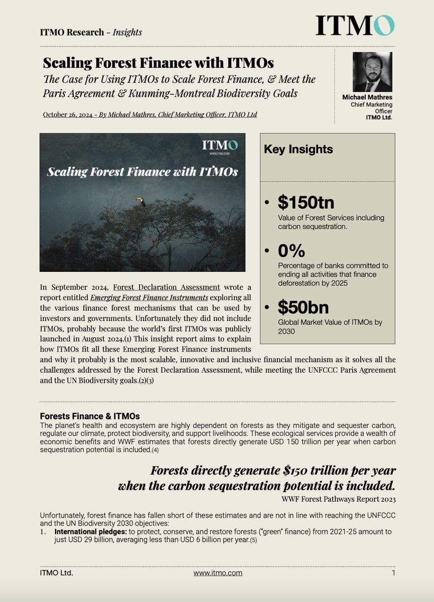 ITMO Ltd. (@itmoltd) on Twitter photo Our latest report on Scaling Forest Finance with ITMOs by <a href="/mathres/">Michael Mathres</a> itmo.com/home/scaling-f… #ITMOs #ARTICLE6 #Forest #ClimateFinance #CarbonCredits Our latest report on Scaling Forest Finance with ITMOs by <a href="/mathres/">Michael Mathres</a> itmo.com/home/scaling-f… #ITMOs #ARTICLE6 #Forest #ClimateFinance #CarbonCredits