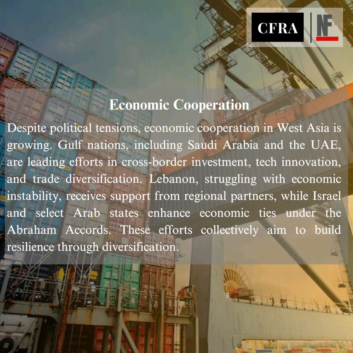 cfra_official's tweet photo. Stay updated with our West Asia Monitor as we dive into the region's latest political, economic, and security developments. 

#cfra #thinktank #foreignpolicy #internationalrelations #westasia #geopolitics https://t.co/rBTPqG1BDb