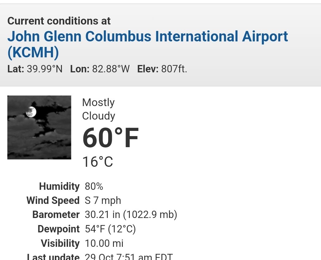 DaveNBC4's tweet photo. Get ready for a heater today 🔥🌡
We already exceeded the normal high before sunrise. ✅️
Speaking of sunrise, 5th latest of the year (7:58a).
Warming to near 102 year record high of 80°
Full forecast: https://t.co/HryNV4hpdW
@nbc4i #ohwx #recordwarm #october https://t.co/XuoXRzooXh