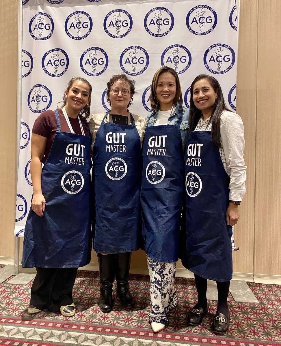 Aline Charabaty, MD, FACG, AGAF (@dcharabaty) on Twitter photo Don’t leave #ACG2024 without your <a href="/AmCollegeGastro/">ACG</a> Gut Masters apron
✅Elevates your #GIFoodie cooking
✅Adds💥 to your kitchen look (& my👩🏽🌾 look as I feed my 🐓🐓🐓 😄)
✅⭐️⭐️Fights food insecurity⭐️⭐️ by donating sales to <a href="/sharefoodphilly/">Share Food Program</a>
TY <a href="/ReezwanaCMD/">Reezwana C, MD, FACG</a> for the gift ! Don’t leave #ACG2024 without your <a href="/AmCollegeGastro/">ACG</a> Gut Masters apron
✅Elevates your #GIFoodie cooking
✅Adds💥 to your kitchen look (& my👩🏽🌾 look as I feed my 🐓🐓🐓 😄)
✅⭐️⭐️Fights food insecurity⭐️⭐️ by donating sales to <a href="/sharefoodphilly/">Share Food Program</a>
TY <a href="/ReezwanaCMD/">Reezwana C, MD, FACG</a> for the gift !