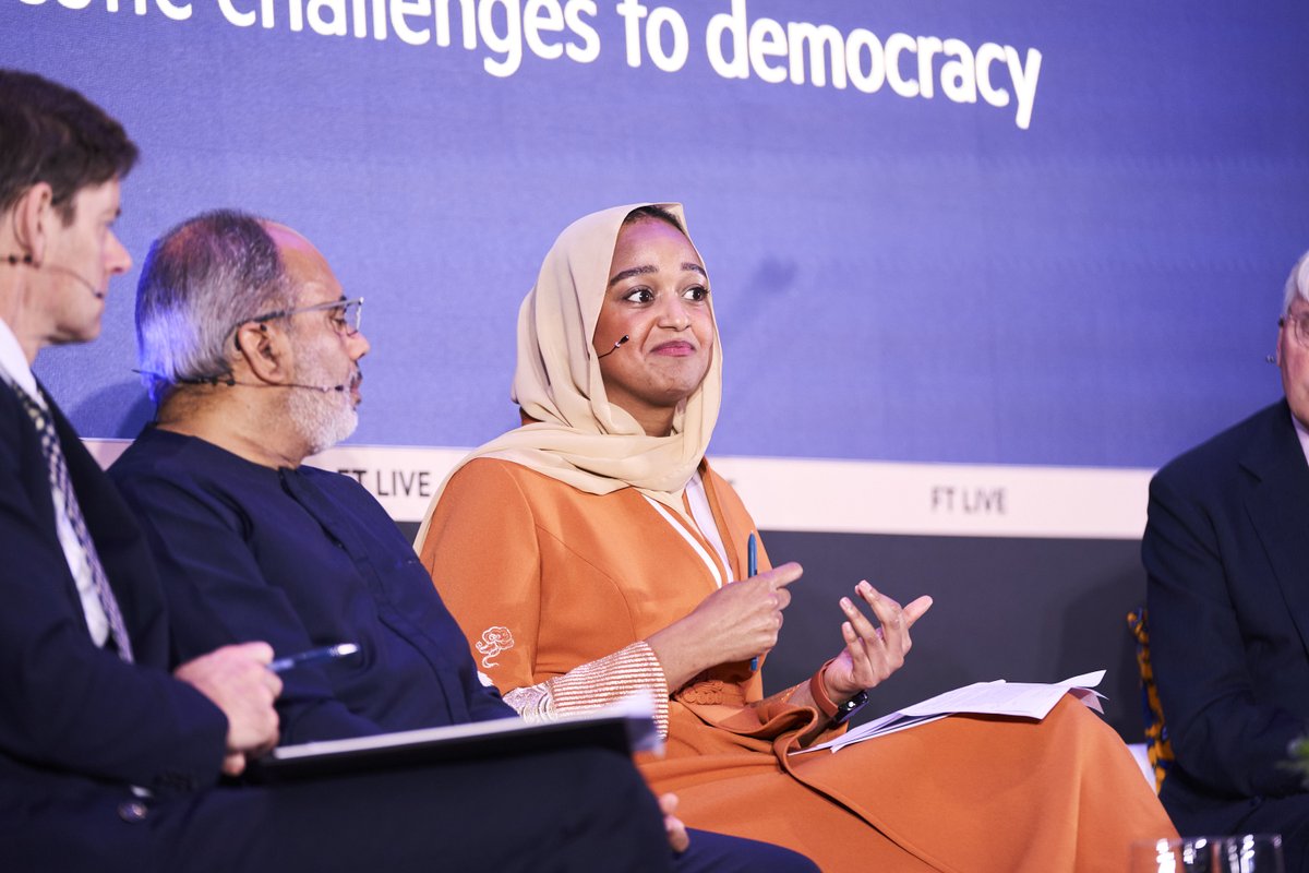 ftlive's tweet photo. Hodan Osman, President of Somali Development and Reconstruction Bank says ' This current shift of global order- multipolarity is bringing much-needed options to Africa. It is an opportunity.'

#FTAfrica https://t.co/DQtIUaV5TQ