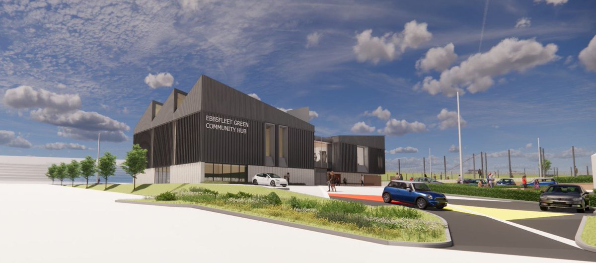 We're pleased to have provided additional funding of £13m to support the enhancement of 2 new #community buildings in #Ebbsfleet Green: A Neighbourhood House  &amp;  Sports and Leisure Hub⚽️

Read more about our work with <a href="/Redrow/">Redrow</a> here: bit.ly/3YEbU7k

#EbbsfleetGardenCity