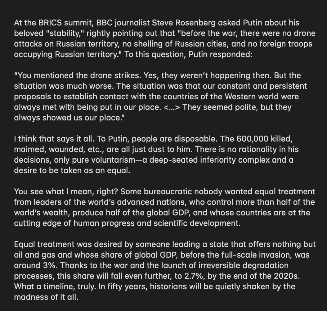 wartranslated's tweet photo. Perfectly summarised. Do you agree?

By military analyst @YigalLevin https://t.co/YEUXwL6D8E