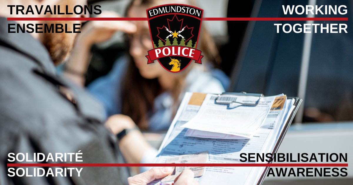 Tout automobiliste impliqué dans un accident avec dommages matériels et/ou blessures, doit communiquer avec la Force policière
---- 506.739.2100
Any motorist involved in an accident with property damage and/or injuries, must contact the Police Force