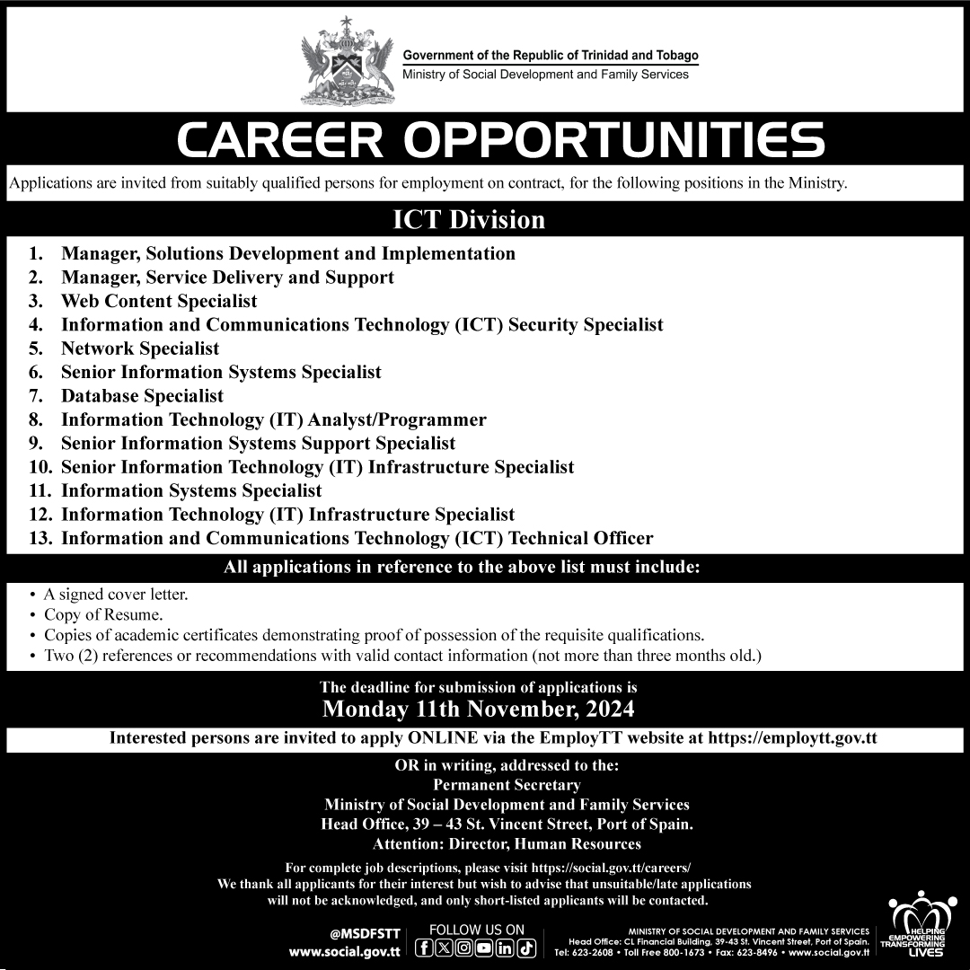 Ministry of Social Development and Family Services tweet media