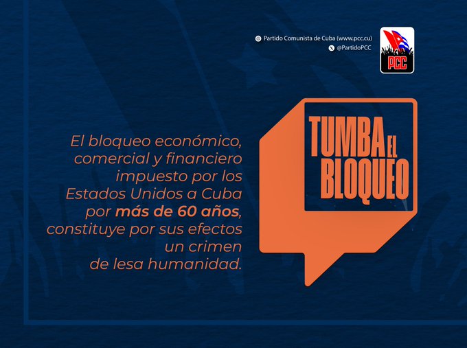 Por décadas el mundo ha exigido el fin del bloqueo a #Cuba #TumbaElBloqueo
