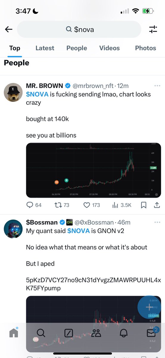ibuymemecoins's tweet photo. Take notes on who coordinated/incentivized to bull post $Nova in mass yesterday.

Telling you there’s a “cult”  when the community never even existed.

It was paid for botted engagement.

Meanwhile I warned you and was attacked for it 🤣

https://t.co/DkGL2OX160 https://t.co/txUyNNyB7W