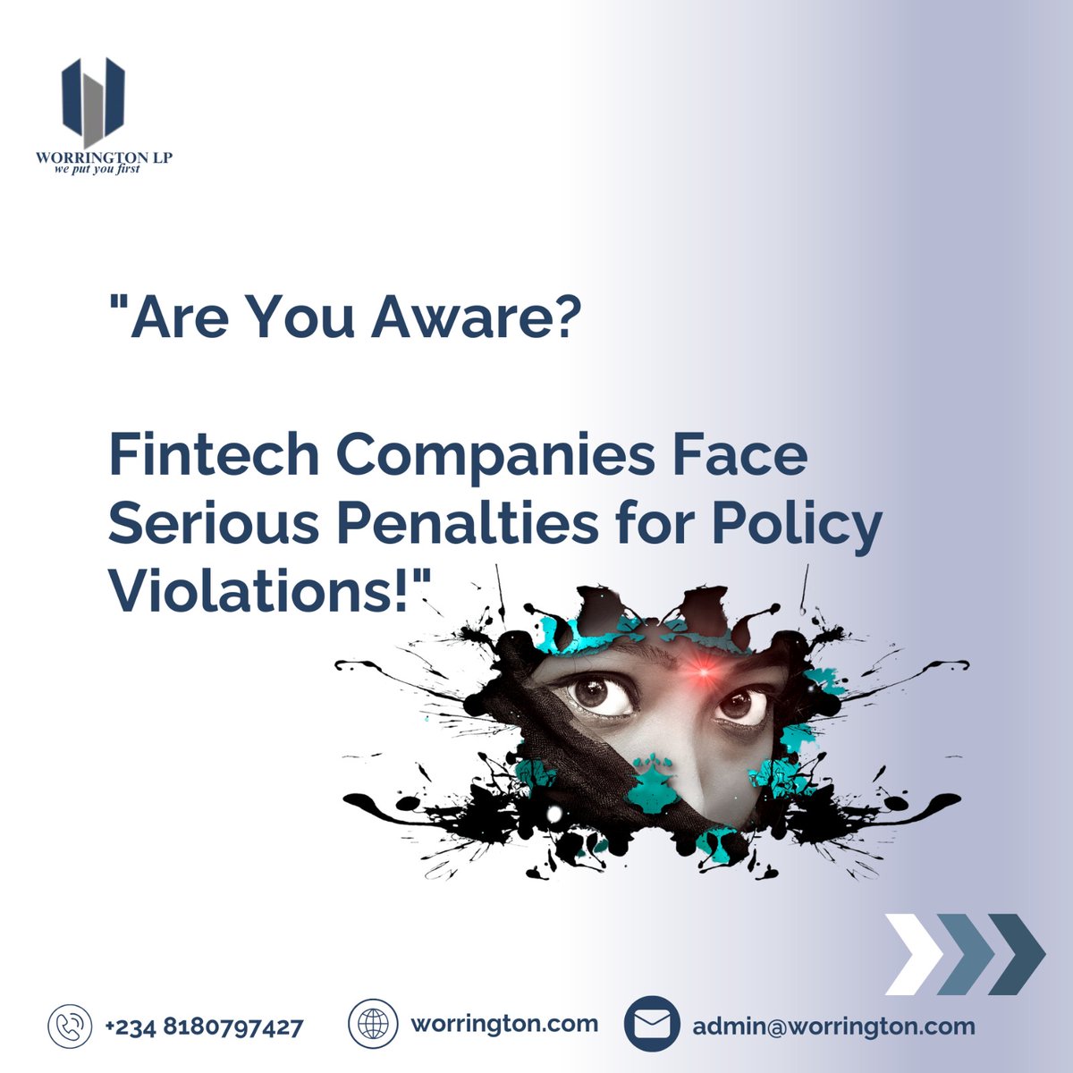WorringtonC's tweet photo. ALERT: Stay Compliant, Avoid the Consequences!

Let's move one with our topic on -  "Penalties Fintech Companies Face for Policy Violation"

Don't risk it! Understand the regulations and avoid costly mistakes. Our experts at Worrington Law Firm break it down for you.

Watch now https://t.co/hqLRIApiej