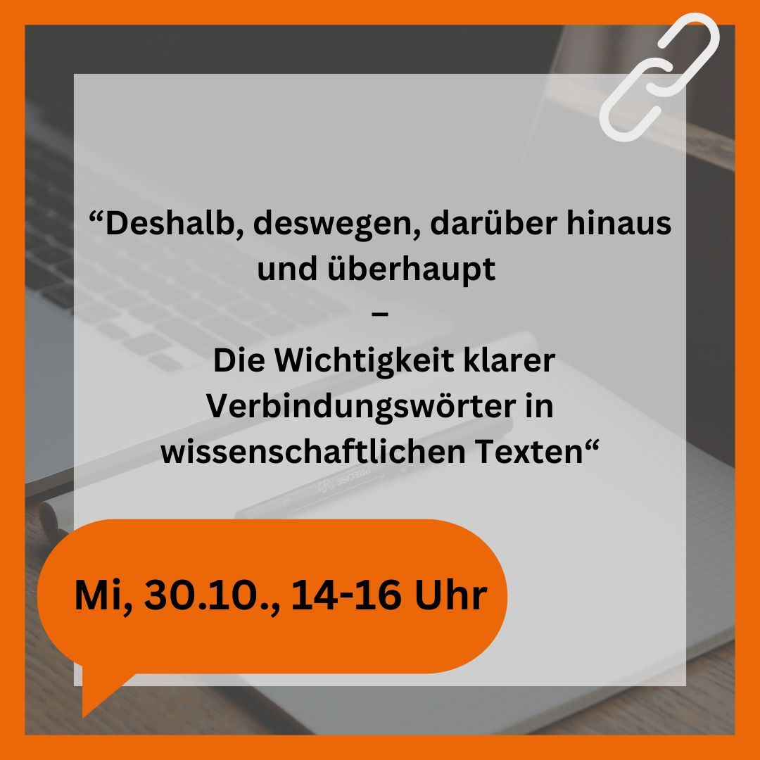 Wie können wir beim Schreiben unseren Denkprozess für die Lesenden nachvollziehbar machen? Am besten gelingt dies mithilfe von sogenannten „Verbindungswörtern“. Was das ist und wie wir sie einsetzen, schauen wir uns anhand vieler Beispiele an und probieren es in Übungstexten aus!