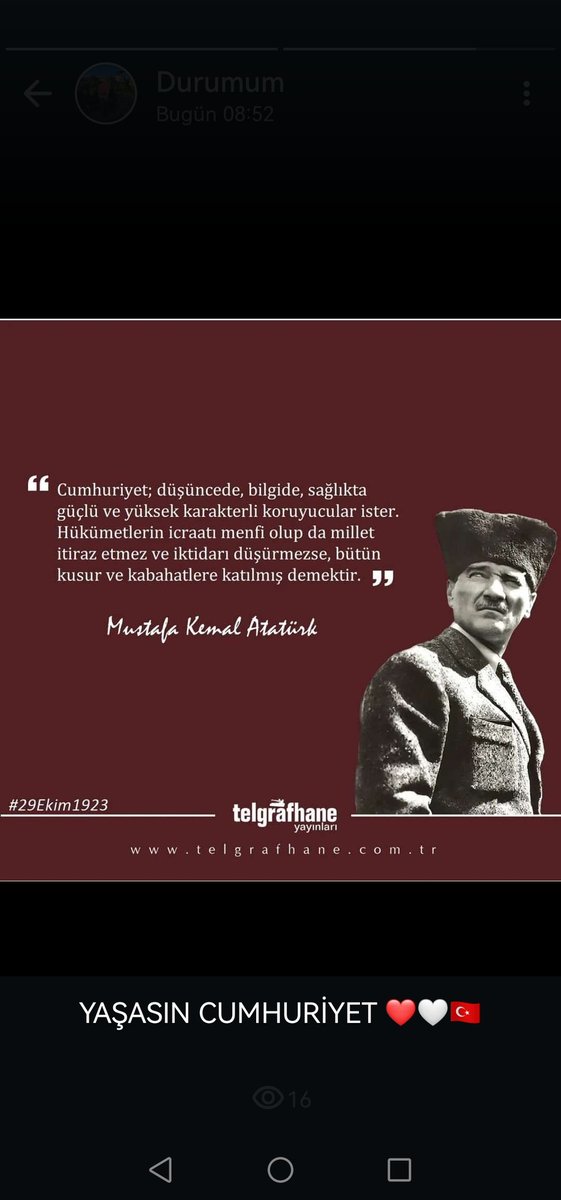YAŞASIN CUMHURİYET ❤️🤍🇹🇷