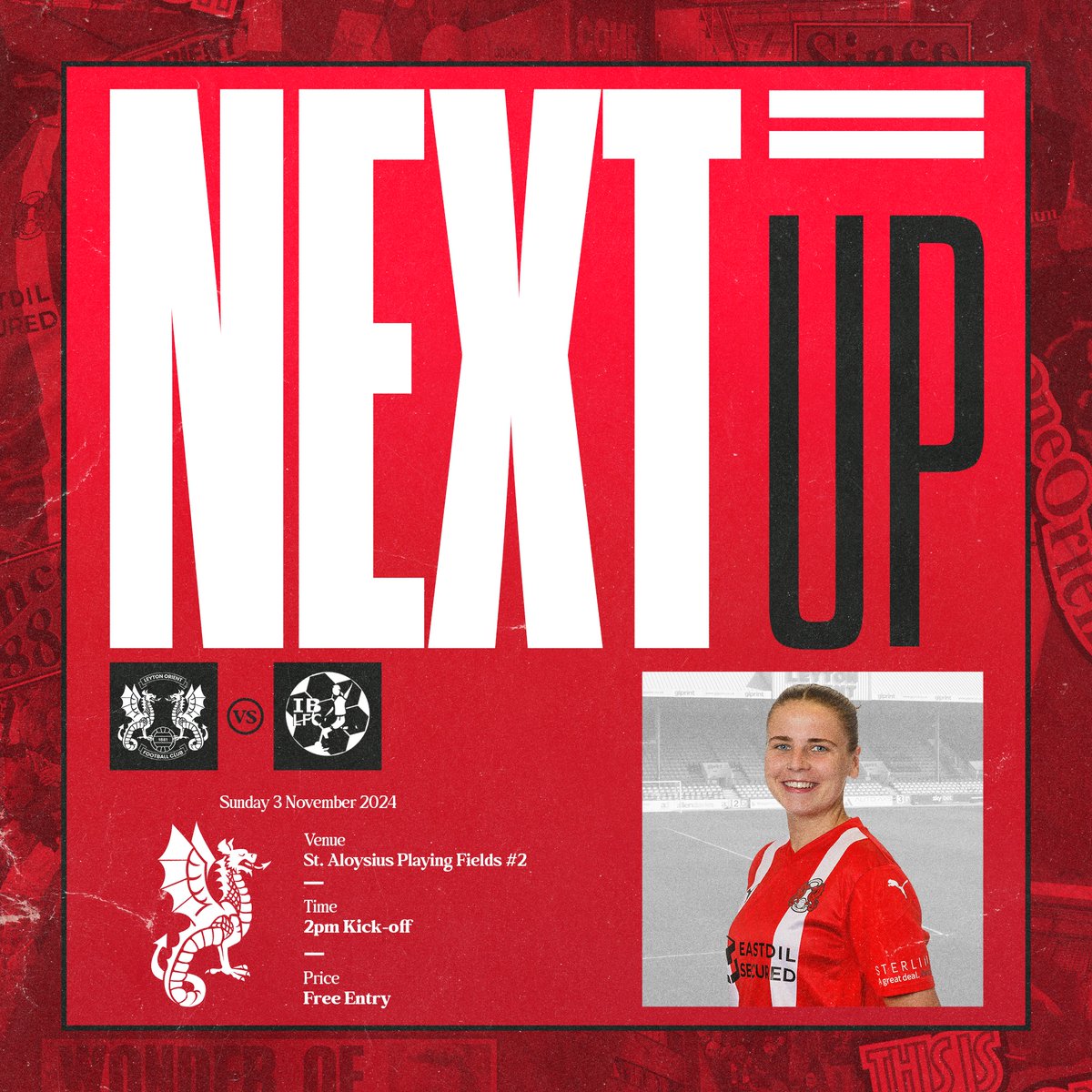 LOFCWomen's tweet photo. After last weekend's 7-3 victory over Brentford B, we face a trip to Islington Borough this weekend! 🔜

Kick-off will be at 2pm on Sunday, at St. Aloysius Playing Fields #2.

#LOFC #OneOrient https://t.co/1LmuiCSYTe