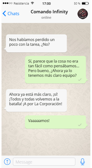 OposThe's tweet photo. Alguno íbamos un poco perdidos… ¡Parece que la cosa se reconduce en el #comandoinfinity y volvemos al juego contra la Corporación #GAMIEF24! https://t.co/VbzeTElIsR