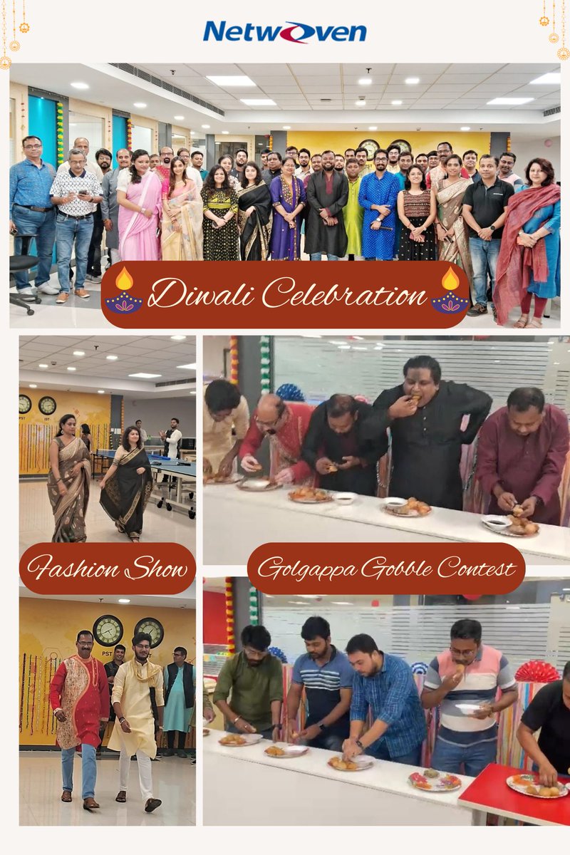 Netwoven's tweet image. Netwoven team celebrates Diwali by lighting up the office with joy, laughter, and a spirit of togetherness. Here’s to new beginnings and bright opportunities ahead. Wishing everyone a festive season filled with happiness and success!

#OfficeDiwali #Netwoven #CorporateCelebration