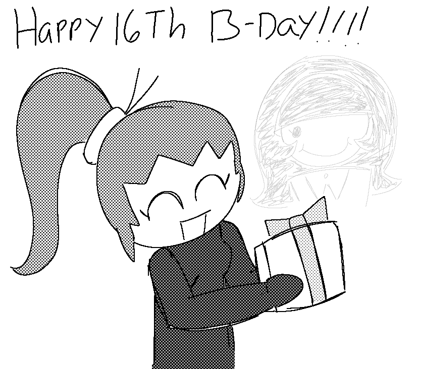 B day doodle for @/bottle_b3, aka the birthday girl!!!