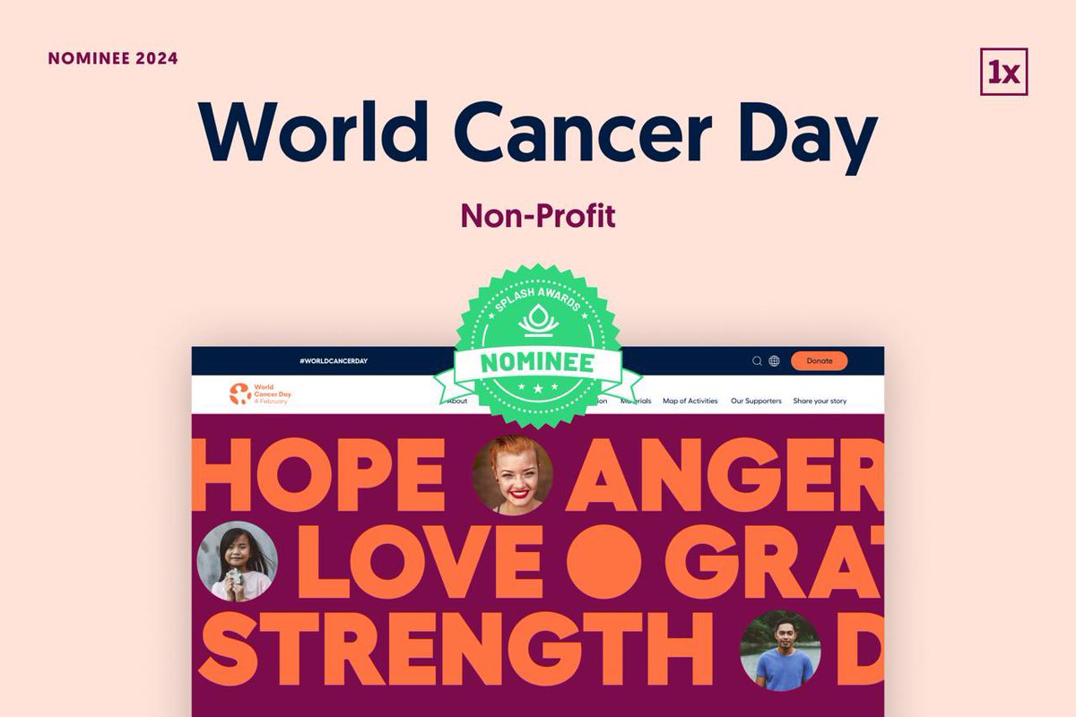 1xINTERNET (@1xinternet) on Twitter photo We’re thrilled to be nominated for the <a href="/SplashAwards_de/">Splash Awards Deutschland & Österreich 2024</a> in the #non-profit category for our work with UICC on the World Cancer Day website! 🌍
Stay tuned for the new website relaunch in the next few days! #WorldCancerDay #SplashAwards #CancerAwareness We’re thrilled to be nominated for the <a href="/SplashAwards_de/">Splash Awards Deutschland & Österreich 2024</a> in the #non-profit category for our work with UICC on the World Cancer Day website! 🌍
Stay tuned for the new website relaunch in the next few days! #WorldCancerDay #SplashAwards #CancerAwareness