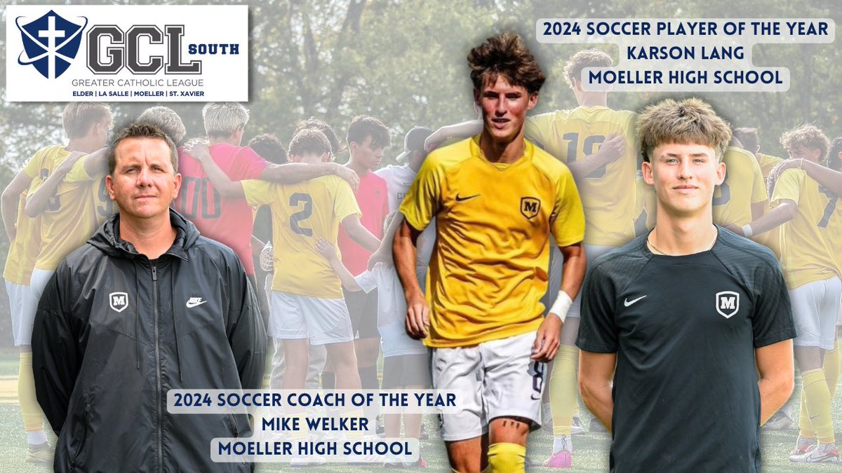 LetsGoBigMoe's tweet image. 2024 GCL South Soccer All Star Team.

Coach of the Year: Mike Welker
Player of the Year: Karson Lang

First Team: 
Karson Lang
Thomas Oliver
Jose Stefano
Garrett Tyra-Griffith

Second Team:
Paxton Hafner
David Rimkevicius
Michael Stocks
Tad Woolfe

STORY: gcls.gclsports.com/index.aspx