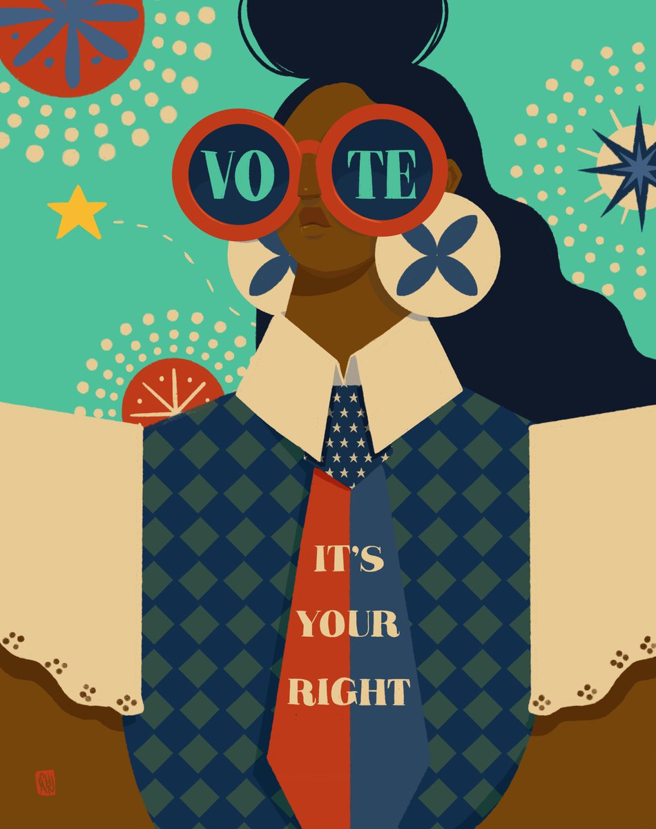 Today is Vote Early Day!

Artist Shar Tuiasoa (Punky Aloha) illustrates the importance of making your voice heard through this bold and empowering piece.

Check your voter registration and explore early voting options today. Share this post to encourage others to do the same.