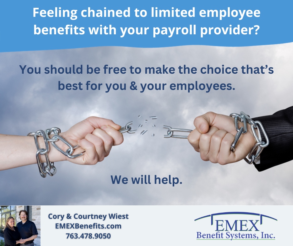 EmexBenefits's tweet image. Employers don&apos;t HAVE to be chained to limited employee benefit options.
#NoBundleInsurance #BeFree #EMEXCanHelp