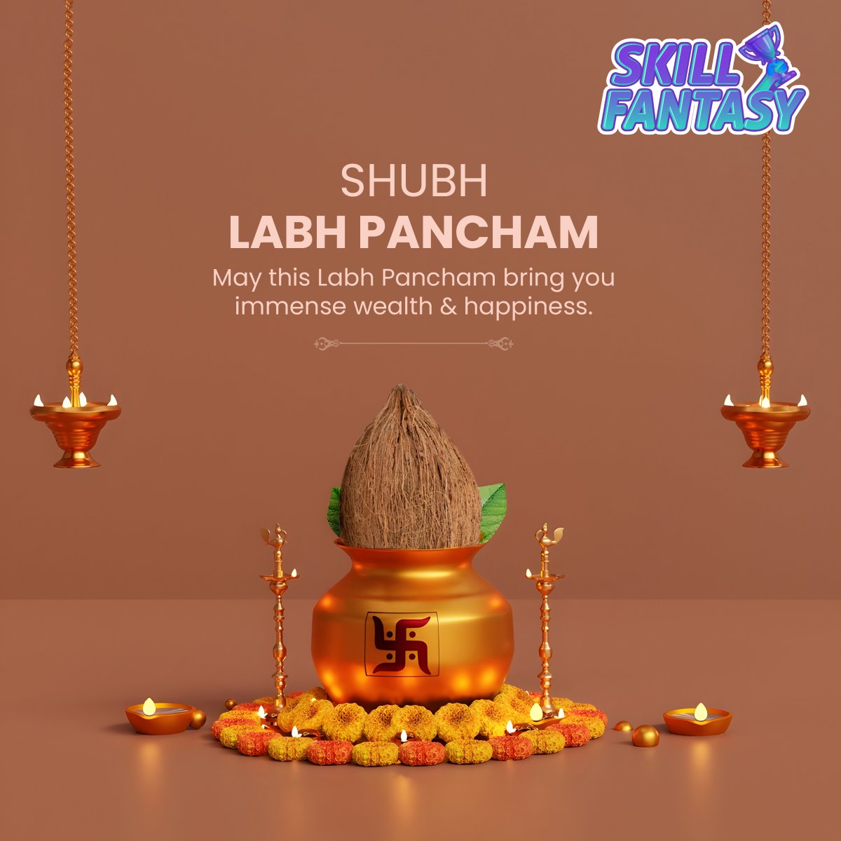 skillfantasyind's tweet photo. Happy Labh Pancham! May you be showered with opportunities and prosperity today and always.

#SkillFantasy #Labhpancham #labhpancham2024 #Labhpanchami #shubhlabhpanchami #India https://t.co/plAfS5yBpd