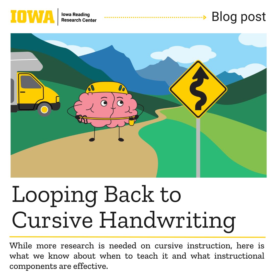Iowa Reading Research Center (@iareading) on Twitter photo When should students start learning cursive handwriting? And what instructional components can be particularly effective for teaching cursive? IRRC Director <a href="/ShawnDatchuk/">Shawn Datchuk</a> explores this and more in our latest blog post: irrc.education.uiowa.edu/blog/2024/10/l… When should students start learning cursive handwriting? And what instructional components can be particularly effective for teaching cursive? IRRC Director <a href="/ShawnDatchuk/">Shawn Datchuk</a> explores this and more in our latest blog post: irrc.education.uiowa.edu/blog/2024/10/l…