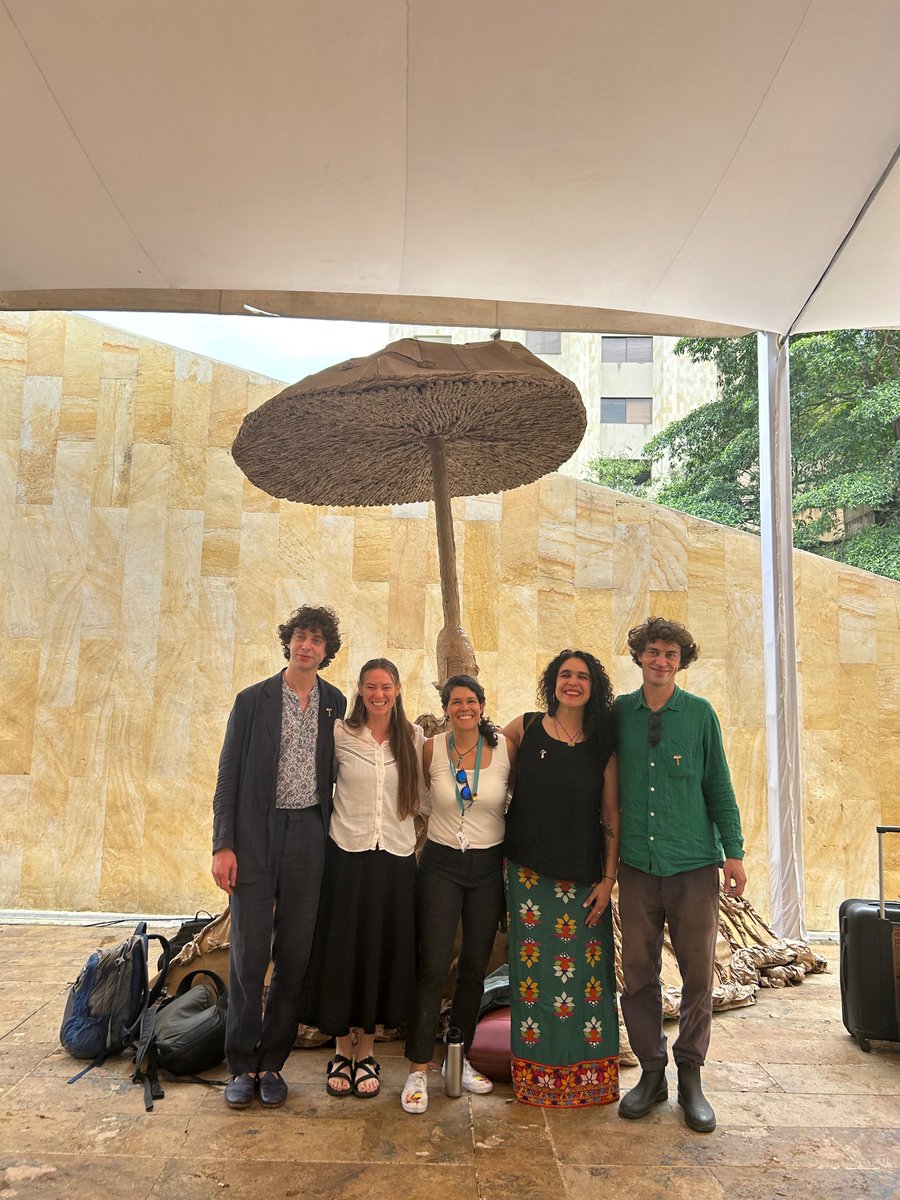 Preparing to attend the event to advocate for fungal conservation at #COP16!!. So lucky to be here with such stellar crew 🍄🍄🍄🍄‍🟫🍄‍🟫❤️❤️❤️ <a href="/Giulifungi/">Giuliana Furci</a>   <a href="/KiersToby/">Toby Kiers</a> <a href="/MerlinSheldrake/">Merlin Sheldrake</a> and <a href="/cosmosheldrake/">Cosmo Sheldrake</a> go Fungi!!