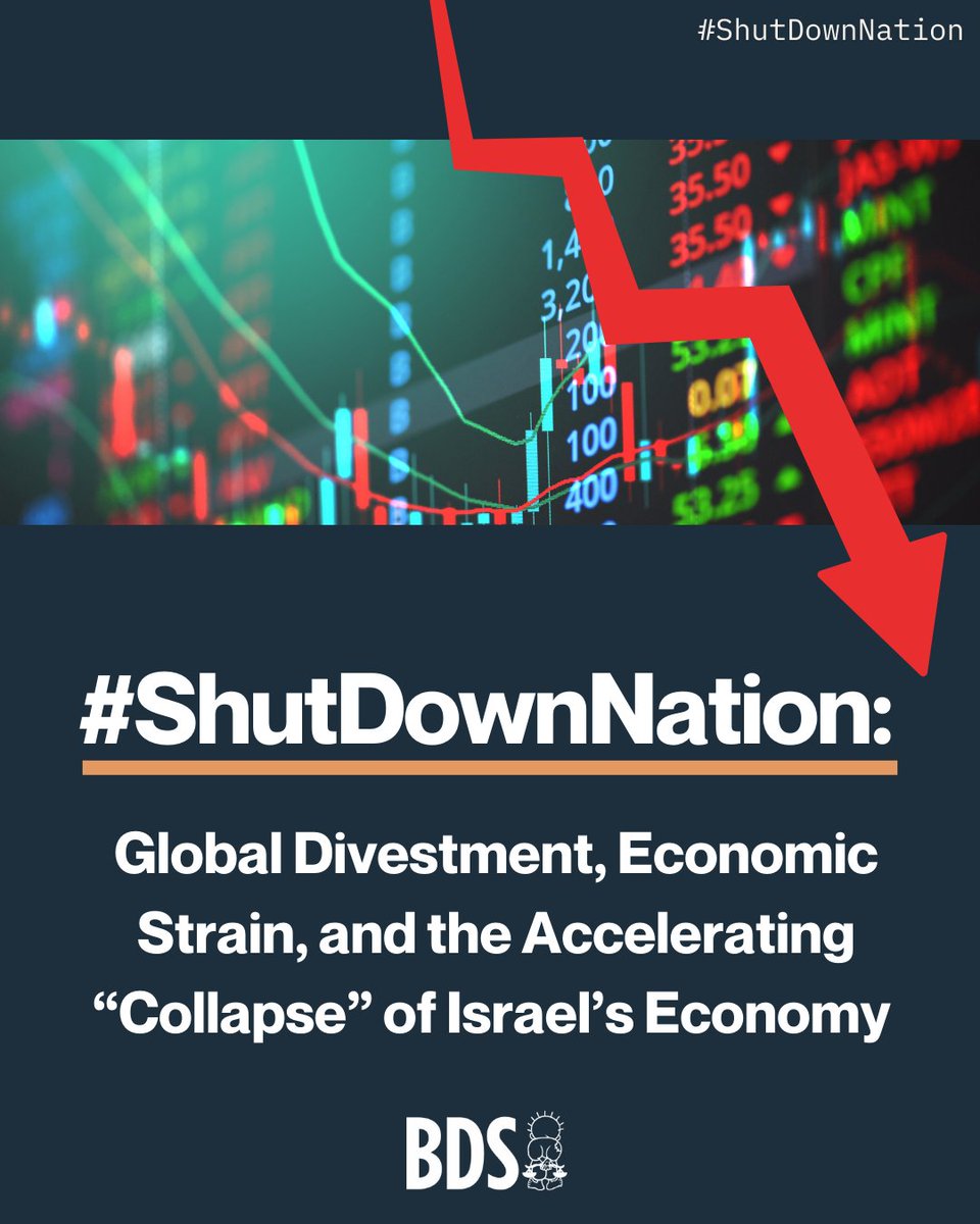 #ShutDownNation: Global Divestment, Economic Strain, and the Accelerating “Collapse” of Israel’s Economy.

loom.ly/cB_JkFU