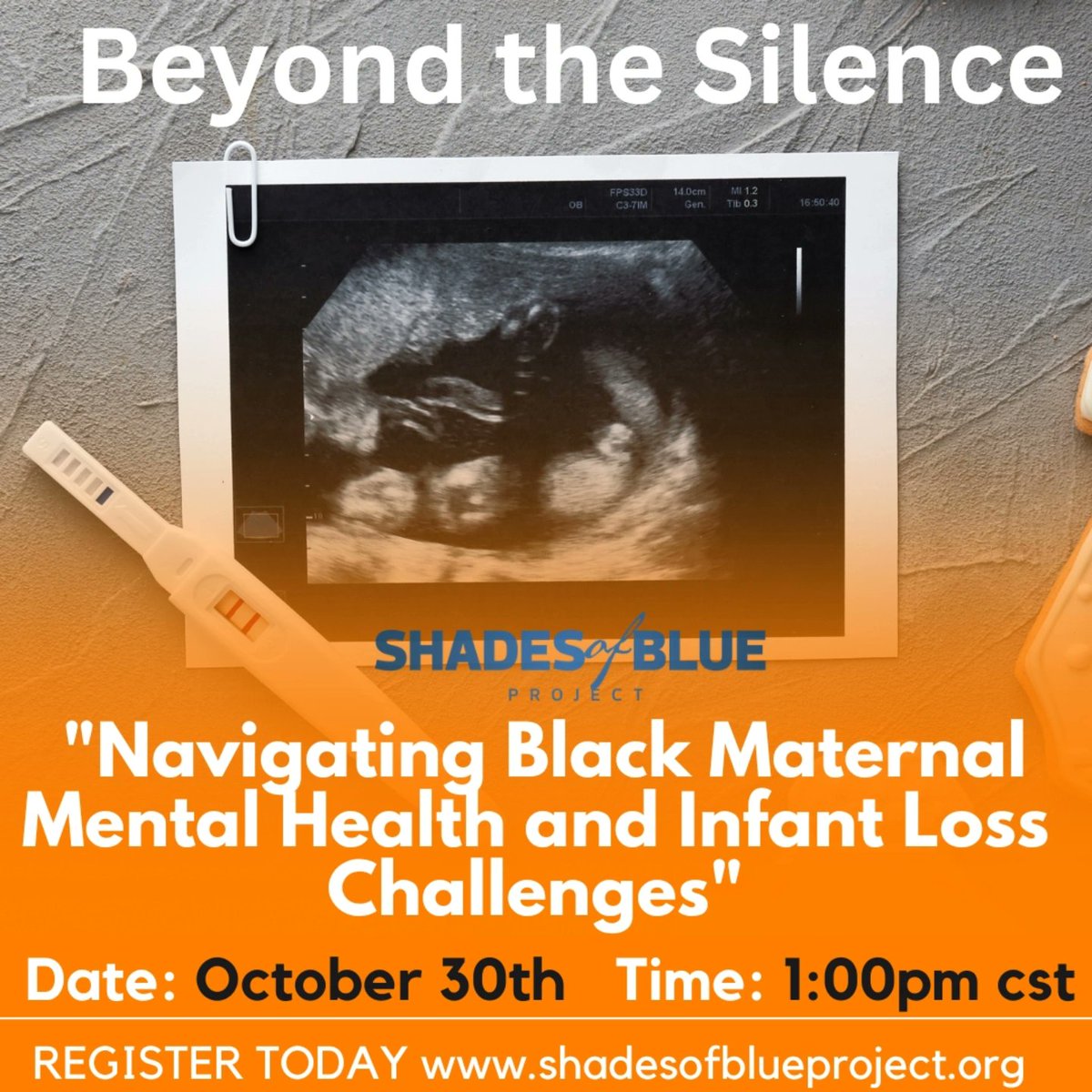 REMINDER 💙💙💙 In honor of Infant Loss Awareness Month and continuing to address the Black Maternal Mental Health crisis, we invite you to join us on October 30th for a powerful conversation on mental health, healing, and support. Together, we can break the silence, uplift and
