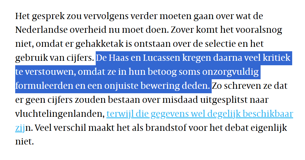 Dr. Jan van de Beek (@demo_demo_nl) on Twitter photo Toedekkend stuk zonder kritische analyse van fouten De Haas & Lucassen.
Teneur is: 'andere interpretatie van cijfers'.
Nee, élke(!) uitspraak over cijfers was verkeerd.
<a href="/xandervuffelen/">Xander van Uffelen</a> dit is slecht voor jouw geloofwaardigheid als data-analist <a href="/volkskrant/">de Volkskrant</a>.
volkskrant.nl/ts-b2058e11/ Toedekkend stuk zonder kritische analyse van fouten De Haas & Lucassen.
Teneur is: 'andere interpretatie van cijfers'.
Nee, élke(!) uitspraak over cijfers was verkeerd.
<a href="/xandervuffelen/">Xander van Uffelen</a> dit is slecht voor jouw geloofwaardigheid als data-analist <a href="/volkskrant/">de Volkskrant</a>.
volkskrant.nl/ts-b2058e11/
