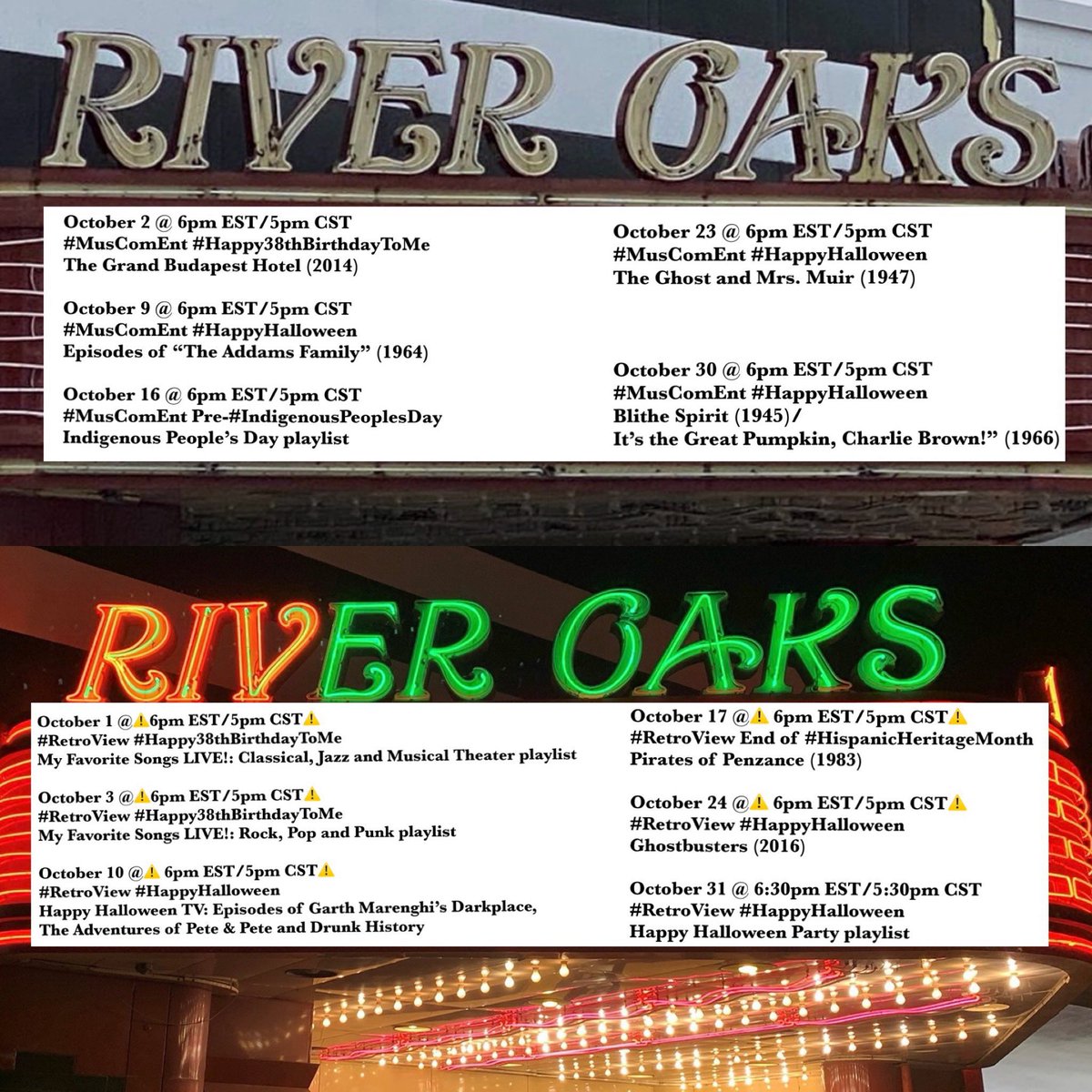 Join me Wednesday @ 6pm EST/5pm CST when #MusComEnt has “Blithe Spirit” available on HBO Max and for free on TUBI, The Roku Channel &amp; here (ok.ru/video/34215409…) &amp; “It’s the Great Pumpkin, Charlie Brown!” available on Apple TV+ and for free here (dailymotion.com/video/x8ixk6p)
(1/2)