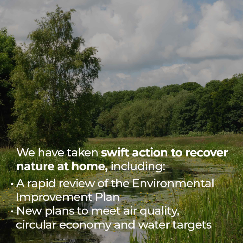 DefraGovUK's tweet photo. We’re kickstarting new international efforts to protect and restore nature.

Today @SteveReedMP sets out the path to protect 30% of land by 2030.

Supercharging nature protection at home and abroad is a key part of the Government’s mission.

#COP16
More: https://t.co/t51BUBxUm8