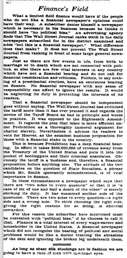 Read the <a href="/WSJ/">The Wall Street Journal</a>'s most recent presidential endorsement: