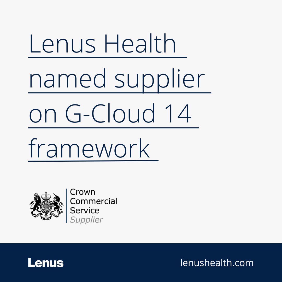 Exciting news! Lenus Health is now an approved supplier on the Crown Commercial Service G-Cloud 14 framework.

From remote patient monitoring to AI-driven risk stratification, our solutions are transforming healthcare and improving outcomes. Learn more: lenushealth.com