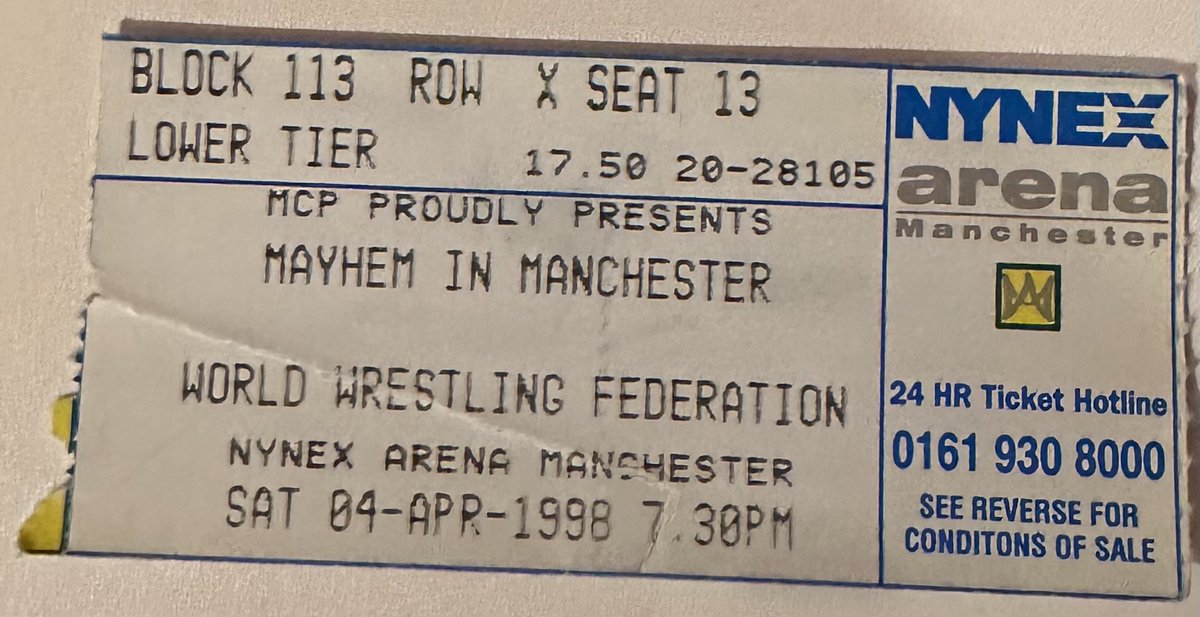 Just found this on my loft. £17.50 for STEVE’s first title defence. Taker vs Kane. Rock(y). Cactus. Hawk. Animal. Owen. Shamrock. Brakus.

VALUE