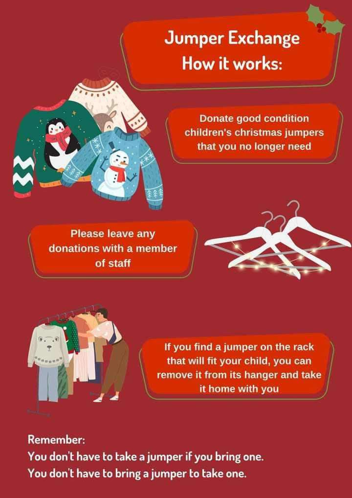 F.O.R (Friends of Ringland) (@for_ringland) on Twitter photo Did you know, one in four Christmas Jumpers bought last year has already been thrown away or is unlikely to be worn again...
Lets change this and have our own Christmas jumper exchange <a href="/RinglandPrimary/">Ringland Primary School</a> Did you know, one in four Christmas Jumpers bought last year has already been thrown away or is unlikely to be worn again...
Lets change this and have our own Christmas jumper exchange <a href="/RinglandPrimary/">Ringland Primary School</a>