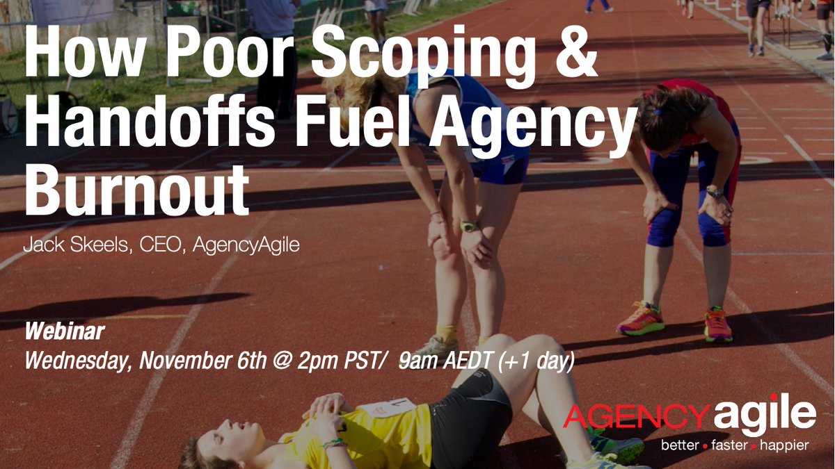 Poor Scoping and Handoffs are the most costly challenge that every agency faces.  

Learn more about the research and case studies of the over 200 organizations that have adopted a better way of managing scope.

Wednesday, November 6th @ 2pm PST
ow.ly/s4Ux50TVIOg