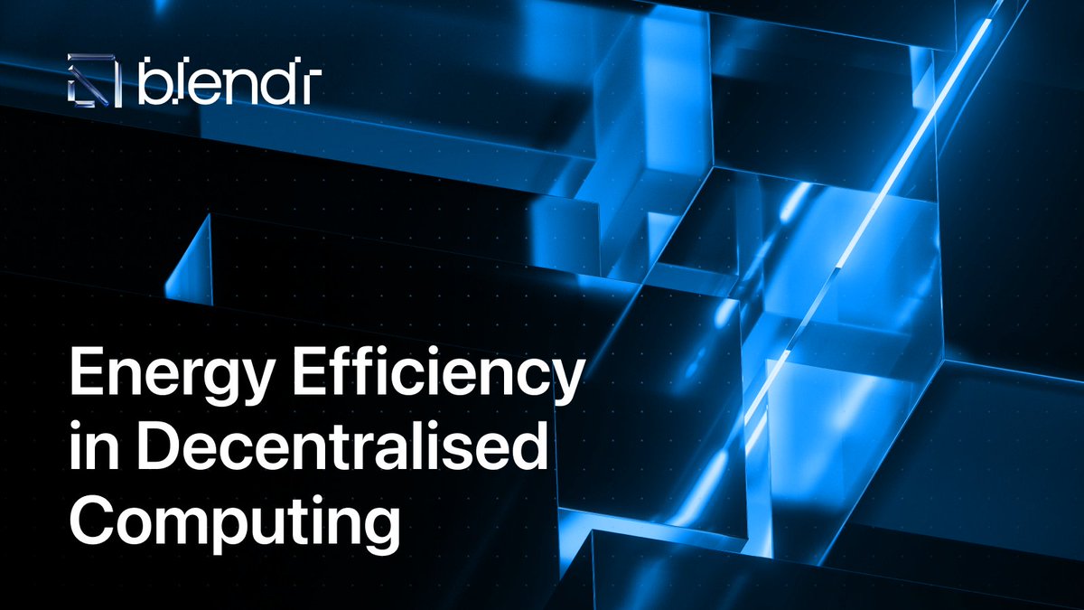 Energy Efficiency in Decentralized Computing with Blendr 💡

In a world where computing power demands keep rising, we’re more conscious than ever of our environmental impact. Traditional, centralized data centres consume massive amounts of energy, leaving an unsustainable and