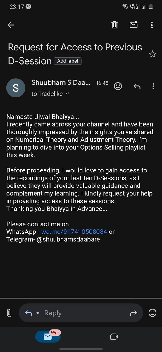 Shubham Dabre tweet media
