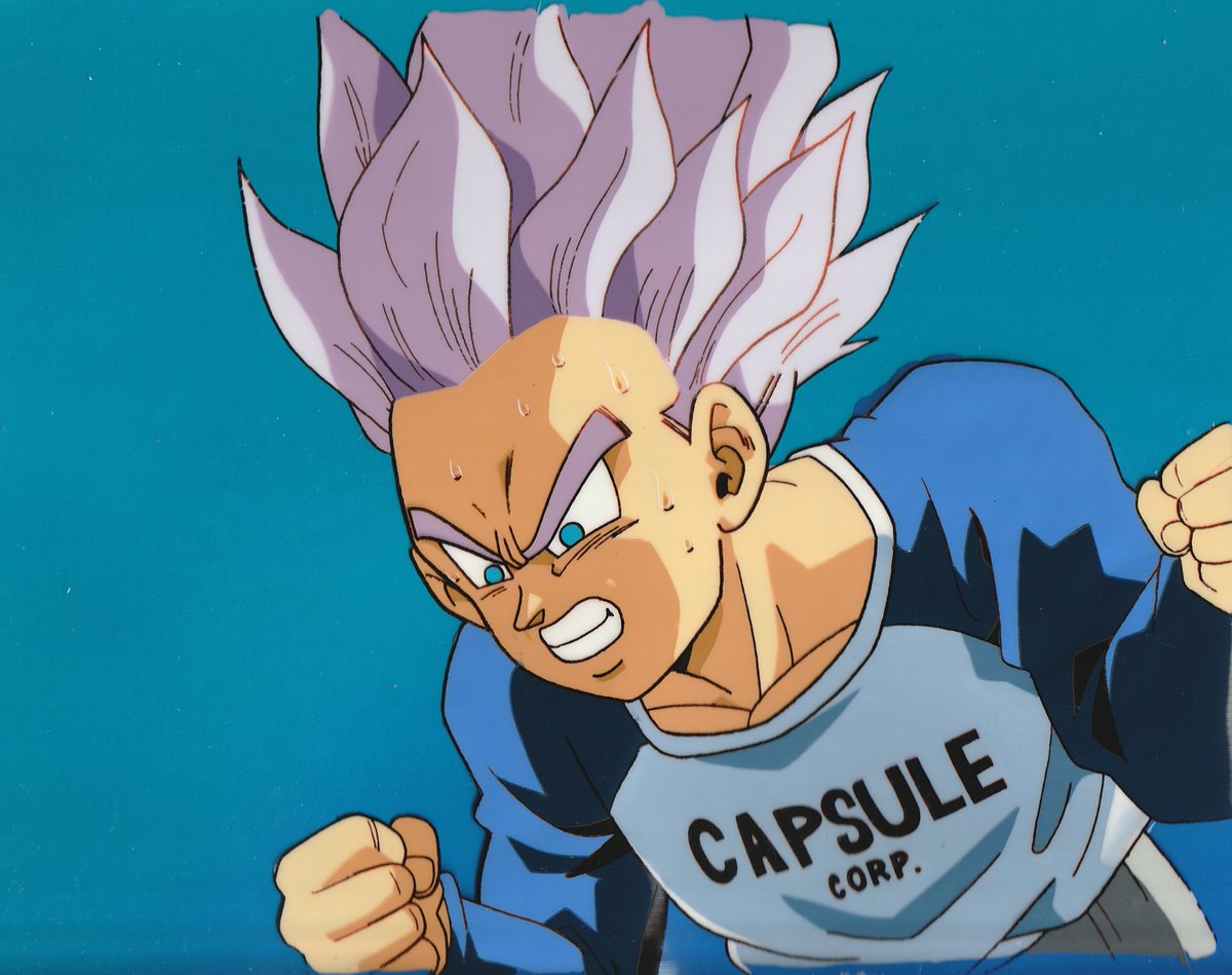 Trunks cel used in Dragon Ball Z: The History of Trunks

#dragonballz #dbz #productioncel #dragonball #ドラゴンボール #animecel #animecels #animationcel #goku #cellulo #cel #cels #セル画
