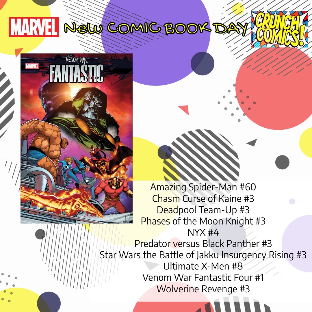 Shelf Copies of Halloween Week's NEW COMIC BOOK DAY i must legally shout that part every time