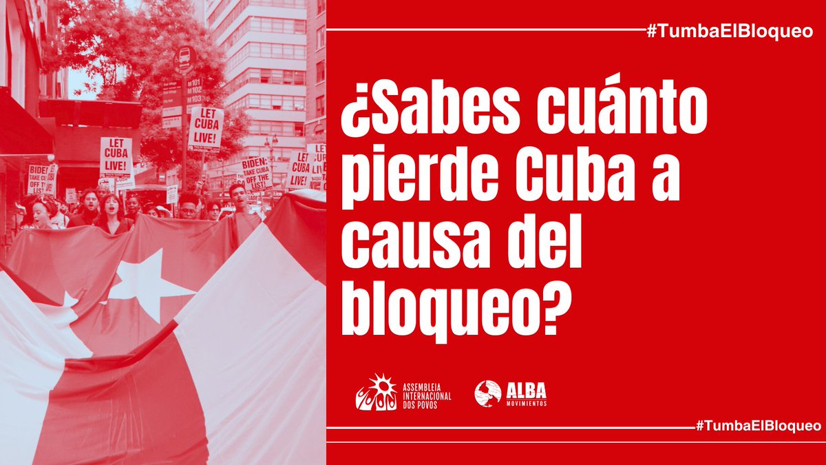 movimientosalba's tweet photo. Entre marzo de 2023 y febrero de 2024, el bloqueo estadounidense causó a Cuba pérdidas materiales de 5,056.8 millones de dólares, un aumento de 189.8 millones respecto al año anterior. Las afectaciones impactan principalmente al turismo, las finanzas y los servicios básicos.
🧵 https://t.co/gLqKYEkNee