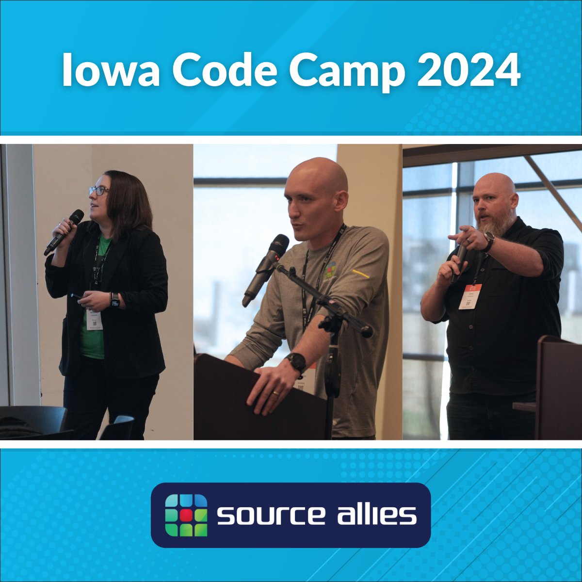 SourceAllies's tweet image. Big 'Thank You' shout out to our teammates Whitney, Kyle and Grey for presenting at Iowa Code Camp last weekend.  What a great way to make connections and share expertise with our local tech community!

#IowaCodeCamp #SpringAI #LLMs #AI #TechCommunity #Feedback