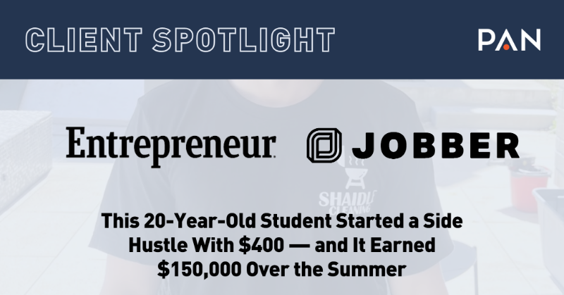 PANcomm's tweet photo. Our #client @GetJobber helped 20-year-old Jacob Shaidle easily scale his side hustle! 

By automating customer communications, online booking, and reminders, Jobber streamlined operations, improved customer satisfaction, and helped Jacob gain a much larger client base. 👏