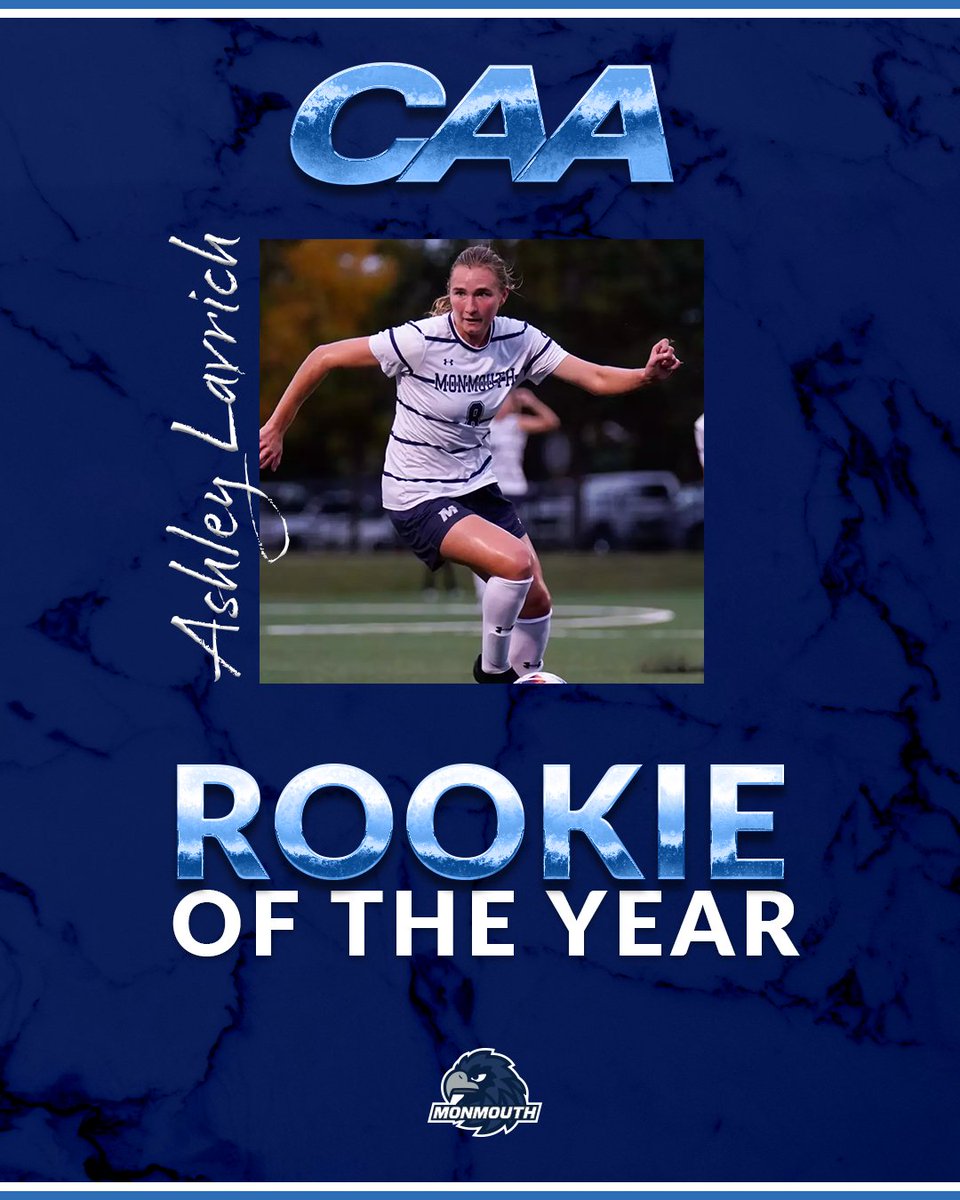 ⚽️ Women's #CAASoccer Rookie of the Year

▪️ Ashley Lavrich, <a href="/MonmouthWSOC/">Monmouth Women's Soccer</a>

tinyurl.com/2akeot4f