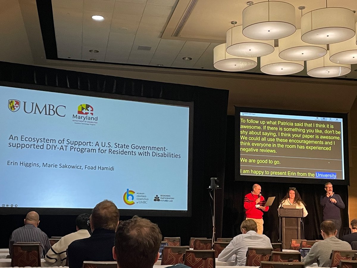 Foad Hamidi (@foadhamidi) on Twitter photo Proud of <a href="/ehiggins95/">Erin Higgins</a> presenting our work (with Marie Sakowicz) with Maryland State Department’s 3D printed assistive technology program at ACM #ASSETS2024 Conference! Proud of <a href="/ehiggins95/">Erin Higgins</a> presenting our work (with Marie Sakowicz) with Maryland State Department’s 3D printed assistive technology program at ACM #ASSETS2024 Conference!