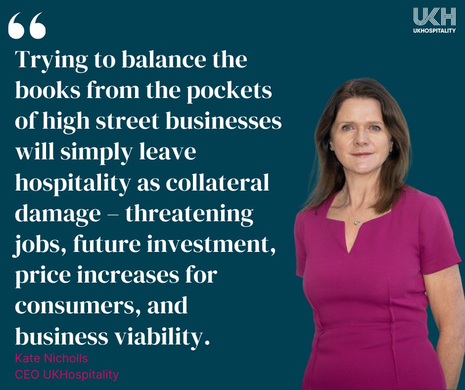 Increases to National Minimum &amp; Living Wage are well above expectations and will add £1.9bn to the hospitality wage bill.

It's paramount the Budget includes targeted measures to support hospitality and the cost burden it is facing.  

Our full reaction 👉ukhospitality.org.uk/national-minim…